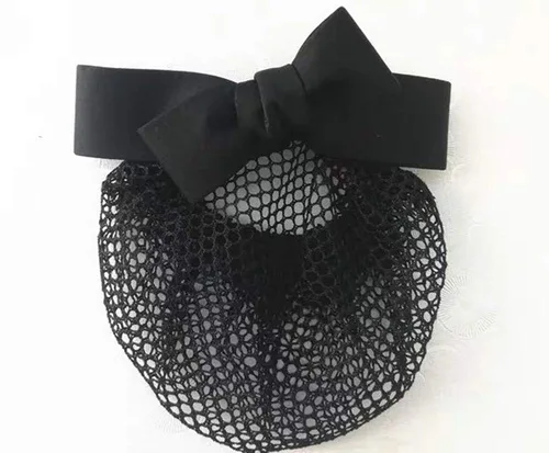Vista 2 de Pinza para el pelo para mujer, pasador de cinta con chignon red, cubierta para moño profesional, color negro