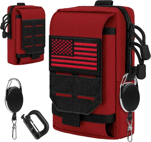 Vista 9 de Funda táctica multiusos Molle para cinturón de teléfono celular, funda para iPhone 14 Plus, iPhone 14 Pro Max, iPhone 13 Pro Max, iPhone 12 y iPhone