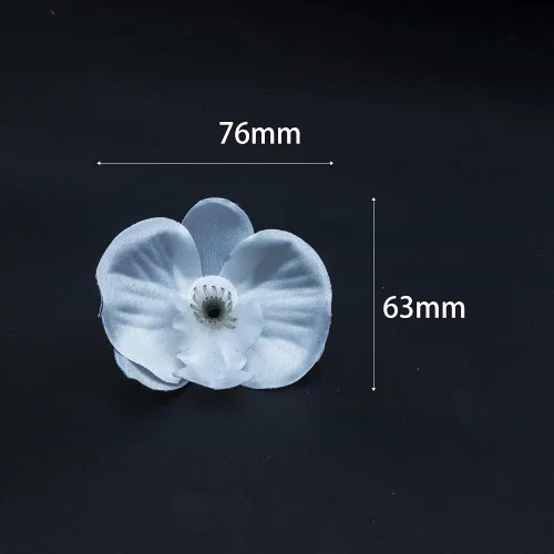 Vista 7 de Guirnalda de luces artificiales de orquídea artificial de 9.8 pies, funciona con USB, luces de hadas de orquídea de mariposa para boda, hogar