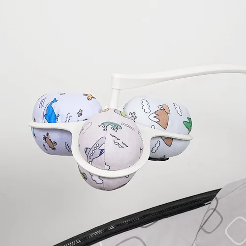 Vista 6 de Las bolas de repuesto (para columpio Mamaroo) ofrecen más interacción y opciones reversibles para complementar la cuna multicolor con MamaRoo en un