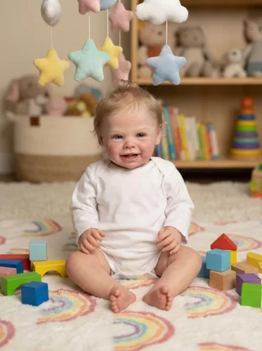 Vista 3 de cosheng Muñecas de bebé Reborn realistas de 20 pulgadas, muñecas de bebé recién nacidas realistas de silicona, regalo para niños a partir de 3 años