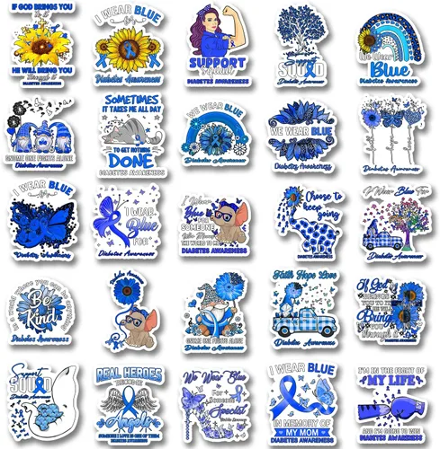 Vista 10 de 25 calcomanías de concientización del Alzheimer, inspiradoras, impermeables, calcomanías de vinilo para botellas de agua, libros, laptop, automóvil