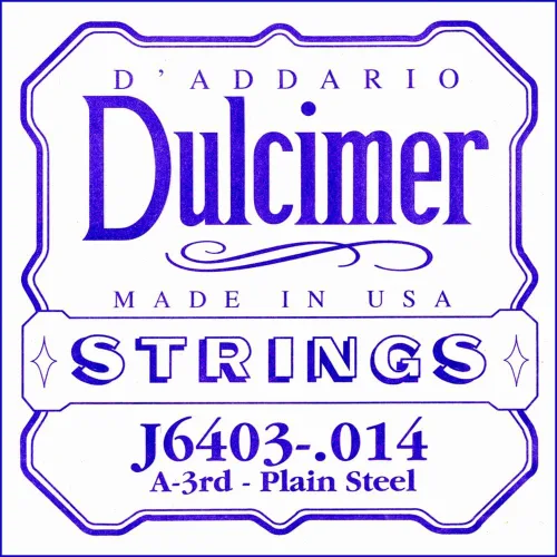 Vista 3 de D'Addario J6401 Dulcimer de acero liso Cuerda simple, .012