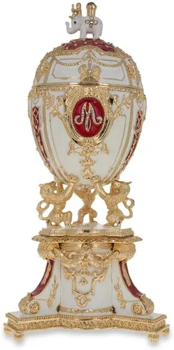 Vista 4 de BestPysanky 1903 Royal Danish Musical Imperial Huevo de Pascua 9.6 pulgadas