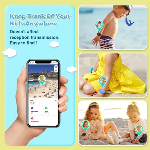 Vista 4 de [Paquete de 2] Funda para pulsera Tile Mate impermeable, de silicona suave, compatible con Tile Mate (2022), funda oculta para niños, adolescentes
