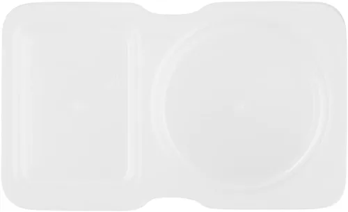 Vista 11 de Futura - Recipientes para aperitivos de 5 onzas, 100 recipientes para salsa para microondas, 2 compartimentos, tapa con bisagras, vasos de plástico