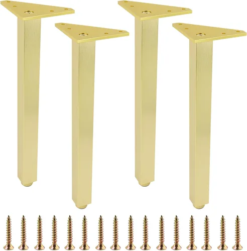 Vista 21 de Geesatis Patas de mesa ajustables resistentes de 10 pulgadas, 4 patas Negro