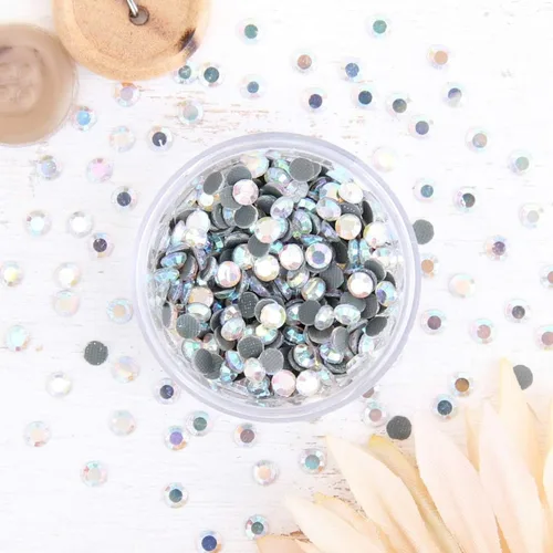 Vista 23 de Estrás para aplicar con calor - 6SS, 10SS, 16SS, 20SS, 30SS - 32 colores Iron-on hotfix rhinestones - add brilliant sparkle to apparel, denim