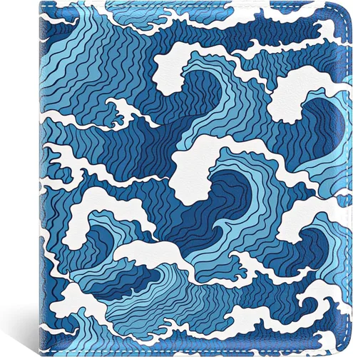 Vista 27 de Nipichsha Cartera para mujer, billetera pequeña y delgada con bloqueo RFID para tarjetas de crédito, cartera de cuero compacta de dos pliegues