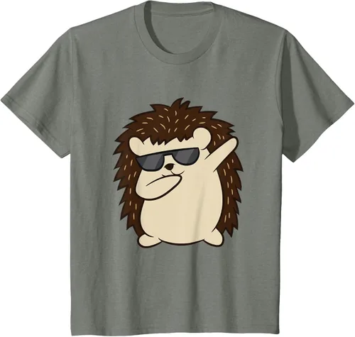 Vista 86 de Dabbing Hedgehog Funny Hedgehog Camiseta S