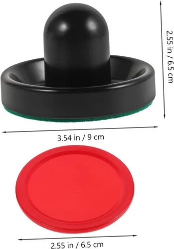 Vista 2 de Air Hockey Pushers and Pucks Set with 76mm ABS Striker