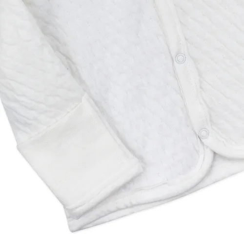 Vista 3 de HonestBaby Chaquetas con capucha frontal, parte superior con cierre lateral, sudaderas con capucha en algodón 100% orgánico para bebés, niños