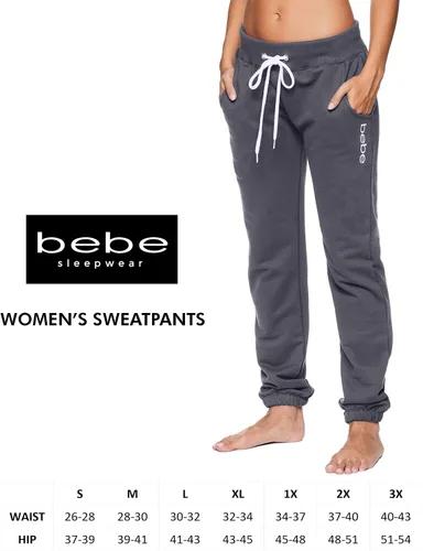 Vista 6 de bebe Pantalones deportivos para mujer, pantalones de felpa francesa con bajos fruncidos, pantalones de pijama con logotipo, para mujer