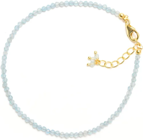 Vista 6 de Pulsera ajustable de plata esterlina 925 con cuentas completas para mujer, cuentas de piedras preciosas naturales, pulsera delicada, regalo