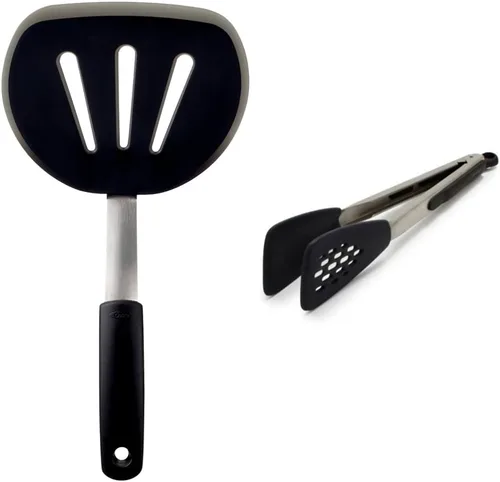 Vista 13 de OXO Good Grips espátula/espumadera de panqueque de nailon flexible, ninguno , Negro