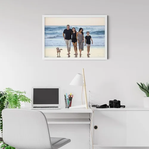 Vista 8 de Dargr Arte de pared personalizado desde tu teléfono, impresiones en lienzo personalizadas para familia, vacaciones, festivales, póster enmarcado