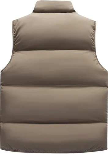 Vista 2 de Abrigos de gran tamaño para hombre, chaleco de invierno acolchado para hombres 2023 resistente a la intemperie, plegable, chaleco sin mangas