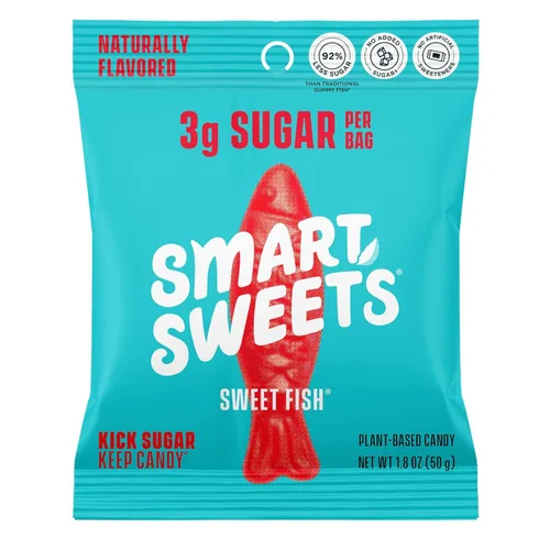 Vista 17 de SmartSweets - Paquete variado para adultos, dulces con bajo contenido de azúcar y calorías, idea de regalo de Año Nuevo, paquete de cuidado