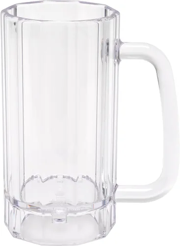 Vista 3 de G.E.T. 00086-PC-CL-EC Jarra/Taza de Cerveza de Plástico Resistente a Roturas, 16 onzas, Policarbonato (Conjunto de 4)