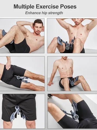 Vista 7 de Ejercicios de Kegel para hombres, ejercicio muscular del suelo pélvico, entrenador de cadera de 132 libras, resistencia ajustable, ejercicio