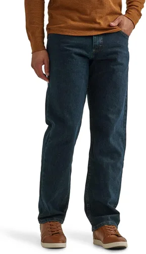 Vista 10 de Wrangler Men's Classic 5-Pocket Relaxed Fit Cotton Jean Negro