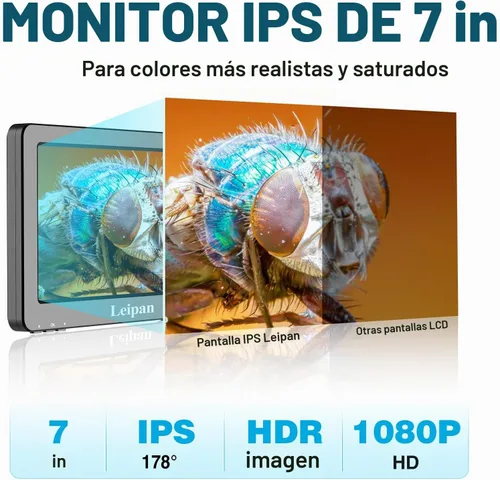 Vista 3 de Microscopio de moneda HDMI, 7" lupa de moneda IPS, microscopio que suelda