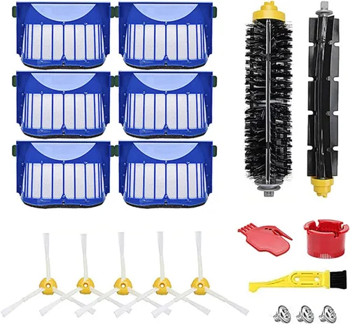 Vista 8 de Piezas de repuesto para aspiradora iRobot Roomba 600 Series 692 694 690 680 660 665 651 650 614 595, incluye cepillo de cerdas, cepillo batidor