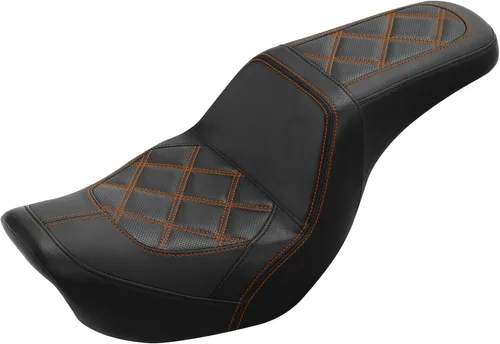 Vista 15 de C.C. RIDER Asiento para Conductor y Pasajero Asiento de Elevación Compatible con Harley Dyna Street Bob FXDB Low Rider FXDL/FXDLS Super Glide Custom