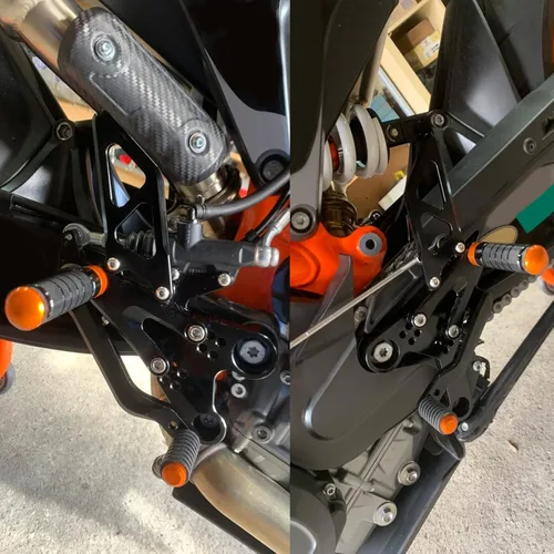Vista 3 de Para KTM 790 890 Duke 2018-2022 - Reposapiés ajustables para motocicleta, palanca de cambios de freno, accesorios de actualización de repuesto