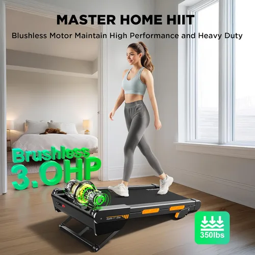 Vista 7 de Vitalwalk Walking Pad with Incline 15% Auto Treadmills for Home Small Space