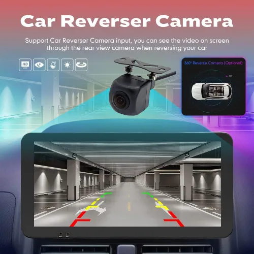 Vista 6 de Coche CarPlay Android Navegación Automática Estéreo GPS Radio Reverse Cámara Pantalla 10.33 "QLED Pantalla Táctil Headunit Tablet Pad Media Player