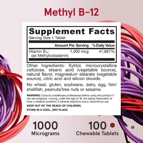 Vista 5 de Metil B12 1 de Jarrow Formulas , B12, 1, 1