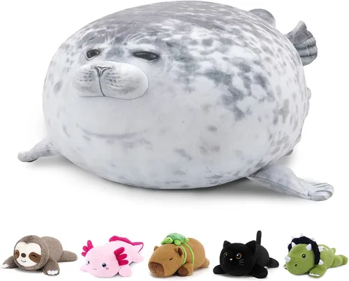 Vista 11 de SQEQE Ajolote de peluche con peso, juguete de peluche de ajolote con peso suave, bonita almohada para abrazar, regalo para niños y adultos