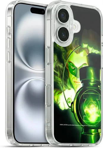 Vista 12 de Head Case Designs Funda de gel suave con licencia oficial de Green Lantern DC Comics Emerald Twilight Comic Book Cover compatible con Apple iPhone 16