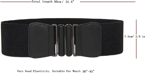 Vista 4 de Swtddy Cintura elástica ancha y elástica para mujer