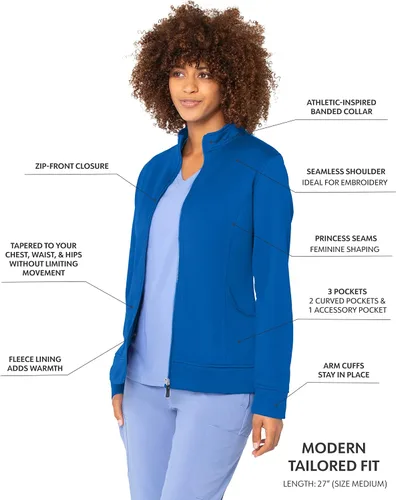Vista 2 de Urbane Performance 9872 - Chaqueta de forro polar elástica de 3 piezas para mujer, New Royal