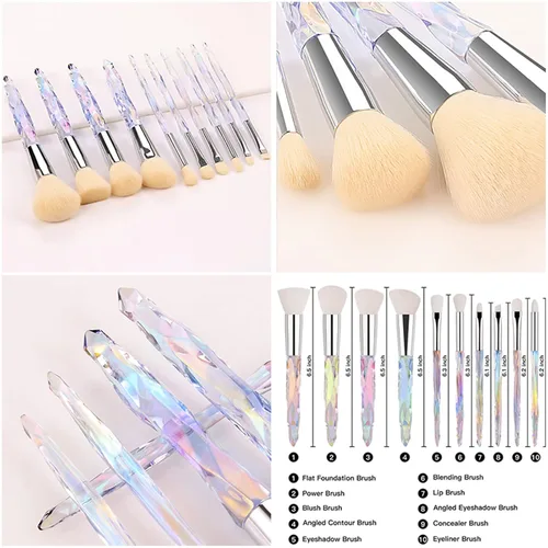 Vista 6 de Pure Vie Juego de maquillaje sorpresa todo en uno para regalo navideño, paquete esencial de iniciación que incluye paleta de sombras de ojos, lápiz