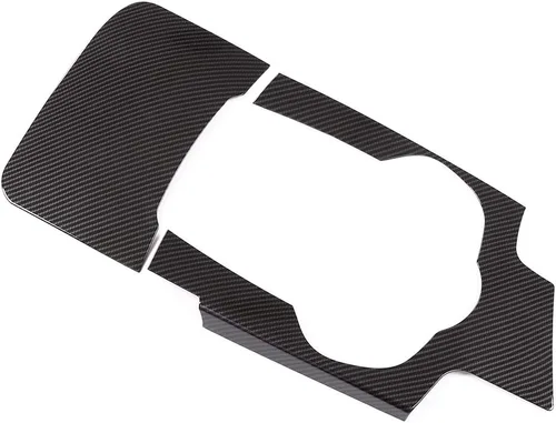 Vista 5 de Fibra de carbono ABS para Alfa Romeo Giulia 2017-2019 Interior del coche consola central cambio panel cubierta ajuste auto accesorios