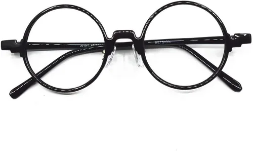 Vista 6 de La lente media redonda de la miopía de la vendimia enmarca las gafas llenas del borde óptico unisex Marrón