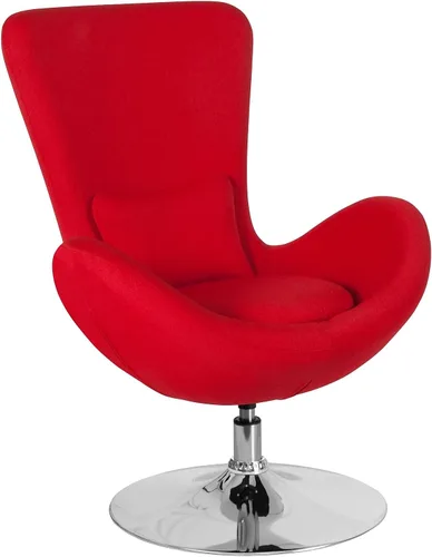 Vista 39 de Flash Furniture Egg Series Grey LeatherSoft Silla de recepción lateral Gris Leathersoft