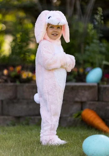 Vista 5 de Toddler Fluffy Pink Bunny Costume