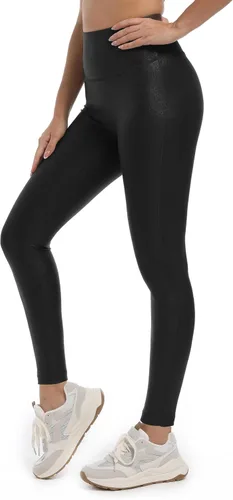 Vista 3 de HARTPOR Leggings de piel sintética para mujer de 2528 pulgadas, pantalones de cuero con control de abdomen y cintura alta, leggings de cuero