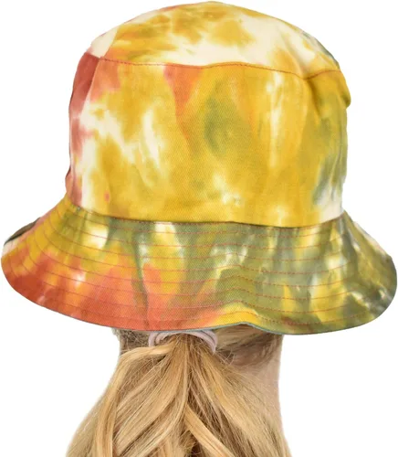 Vista 6 de C.C Unisex 100% algodón Packable Reversible Tie Dye Bucket Sun Hat