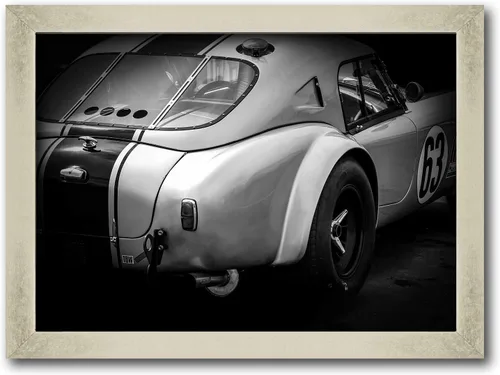 Vista 6 de Juego grande de pintura para pared de coche de AC Cobra, diseño vintage
