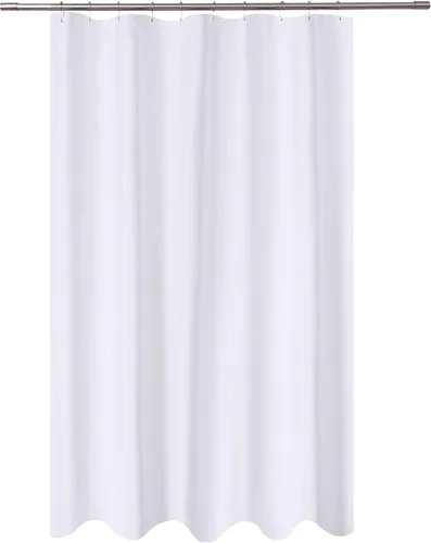 Vista 71 de N&Y Home Cortina o forro de tela para ducha, lavable a máquina, estrecho, negro, de 36 x 72 pulgadas Hotel Quality, Bottom Magnets, Washable