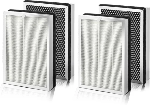 Vista 6 de 25 filtros de repuesto para 25 purificadores de aire S1/W1/B1, filtro de carbón activado H13 True HEPA 3 en 1, paquete de 2 filtros