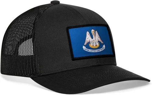Vista 41 de HAKA Gorra de béisbol unisex con diseño de bandera del estado Gorra de béisbol de malla de camionero