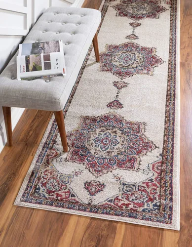 Vista 25 de Único Loom - Alfombra de la colección Utopia con estampado botánico vintage, tonos cálidos