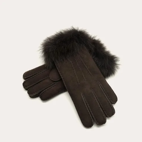 Vista 5 de YISEVEN Guantes de piel de oveja merino para mujer