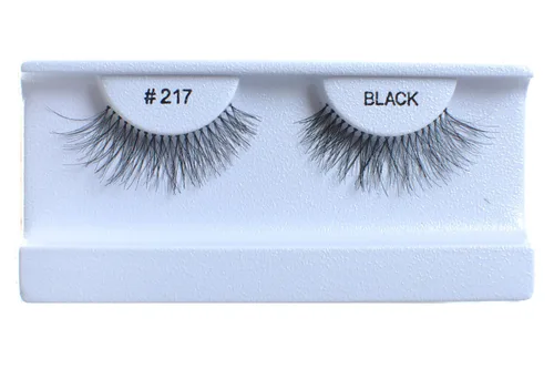 Vista 36 de 100 pares de pestañas postizas 100% cabello humano negro natural #412
